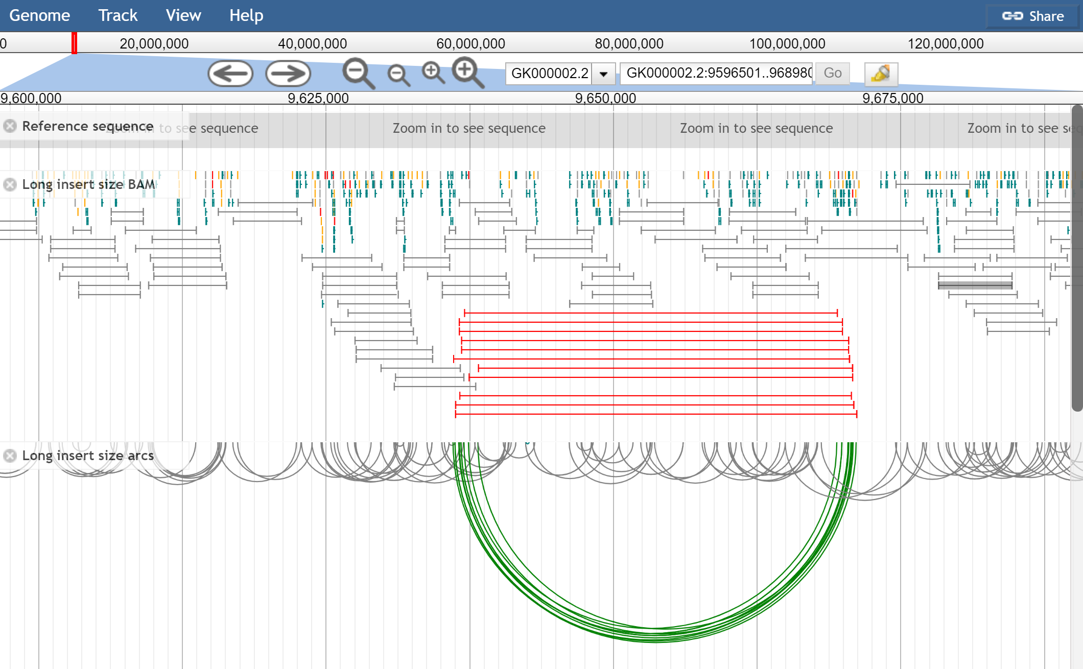 center|1124px|border|JBrowse displaying paired-read pileup and arc