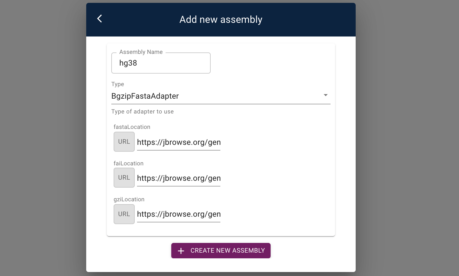 The assembly manager dialog box with human assemblies available