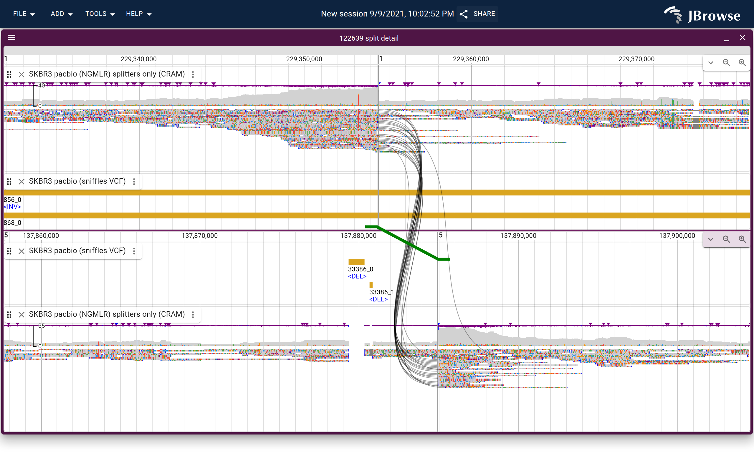Breakpoint split view